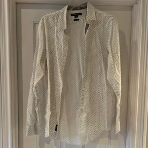 Calvin Klein Black Casual Button Down Shirt with Tailored Fit